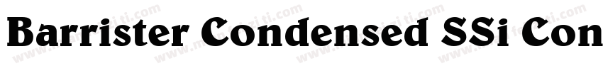 Barrister Condensed SSi Condensed字体转换